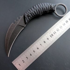 Coltello karambit G10 manico Claw coltello With Kydex Sheath Handheld Edc coltello-nero
