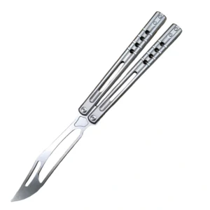 Heone titanium manico orca killer whale practice lama butterfly fling coltello