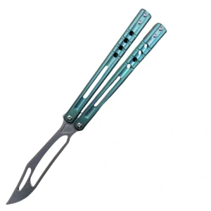 Heone titanium manico orca killer whale practice lama butterfly fling coltello