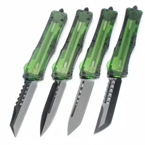 Clear Amber manico coltello OTF