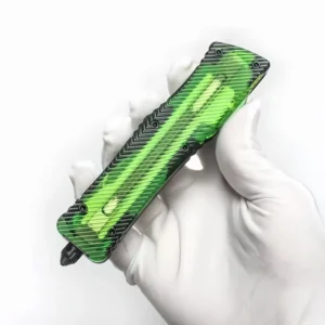 Clear Amber manico coltello OTF
