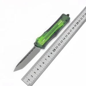 Clear Amber manico coltello OTF