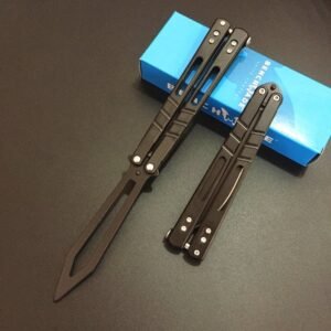 Butterfly swing coltello practice tool acciaio inossidabile outdoor tool unsharpened