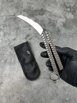 Balisong Karambit Eagle Claw Variation Fling coltello Color Titanium Edition
