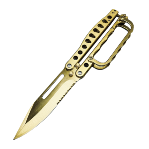 Butterfly trench coltello-4 colors pieghevole Balisong with knuckle guard