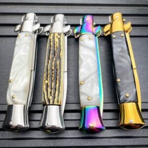 8.75 pollici Italian stiletto switch lama auto coltello tascabile