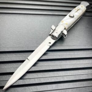 8.75 pollici Italian stiletto switch lama auto coltello tascabile