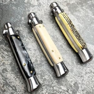 8.75 pollici Italian Stiletto Switch Kris lama Fick coltello
