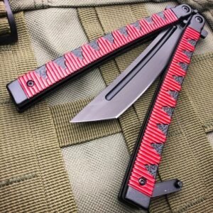 9.5pollici Samurai Japanese Style Tanto lama coltello butterfly Balisong