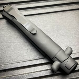 9 pollici Auto coltello Italian Stiletto Style coltello OTF damascato Etch