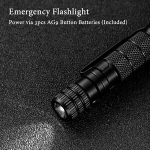 Multi Function penna tattica Emergency Flashlight Screwdriver Bottle Opener Window Breaker Outdoor Survival Self Rescue EDC Tool