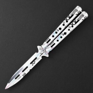 Coltello butterfly CSGO coltello butterfly unsharpened all-steel coltello butterfly sling coltello coltello pieghevole trainer per coltello butterfly practice coltello
