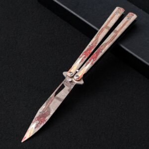 Unsharpened butterfly practice coltello color coltello butterfly outdoor multi-function coltello pieghevole swing