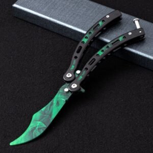 Butterfly practice coltello CSGO pieghevole unsharpened hand-throwing ornamental coltello hand training coltello