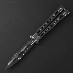 Coltello butterfly CSGO coltello butterfly unsharpened all-steel coltello butterfly sling coltello coltello pieghevole trainer per coltello butterfly practice coltello