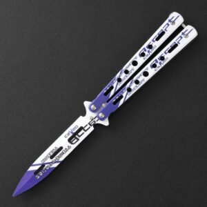 Coltello butterfly CSGO coltello butterfly unsharpened all-steel coltello butterfly sling coltello coltello pieghevole trainer per coltello butterfly practice coltello