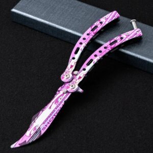 Butterfly practice coltello CSGO pieghevole unsharpened hand-throwing ornamental coltello hand training coltello
