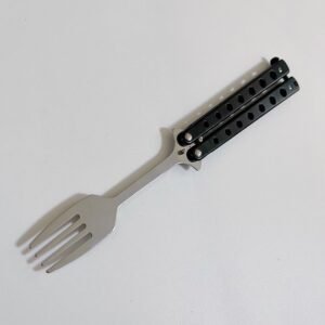 Balisong Spoon Butterfly Training coltello Practice coltello Throwing Carry Soup Spoon Fork