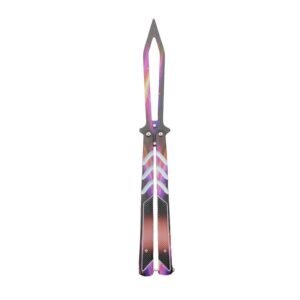 Pieghevole unsharpened butterfly practice coltello outdoor CSgo coltello butterfly