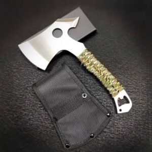 Multifunctional ascia da sopravvivenza bottle opener tied with seven-core camouflage parachute ascia da campeggio
