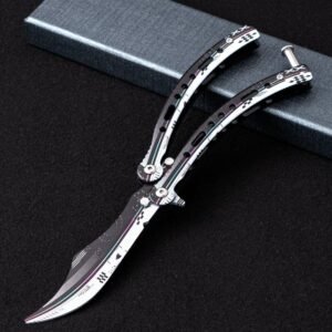 Butterfly practice coltello CSGO pieghevole unsharpened hand-throwing ornamental coltello hand training coltello
