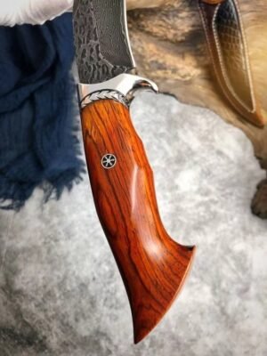 Coltello damascato handmade coltello forging pattern