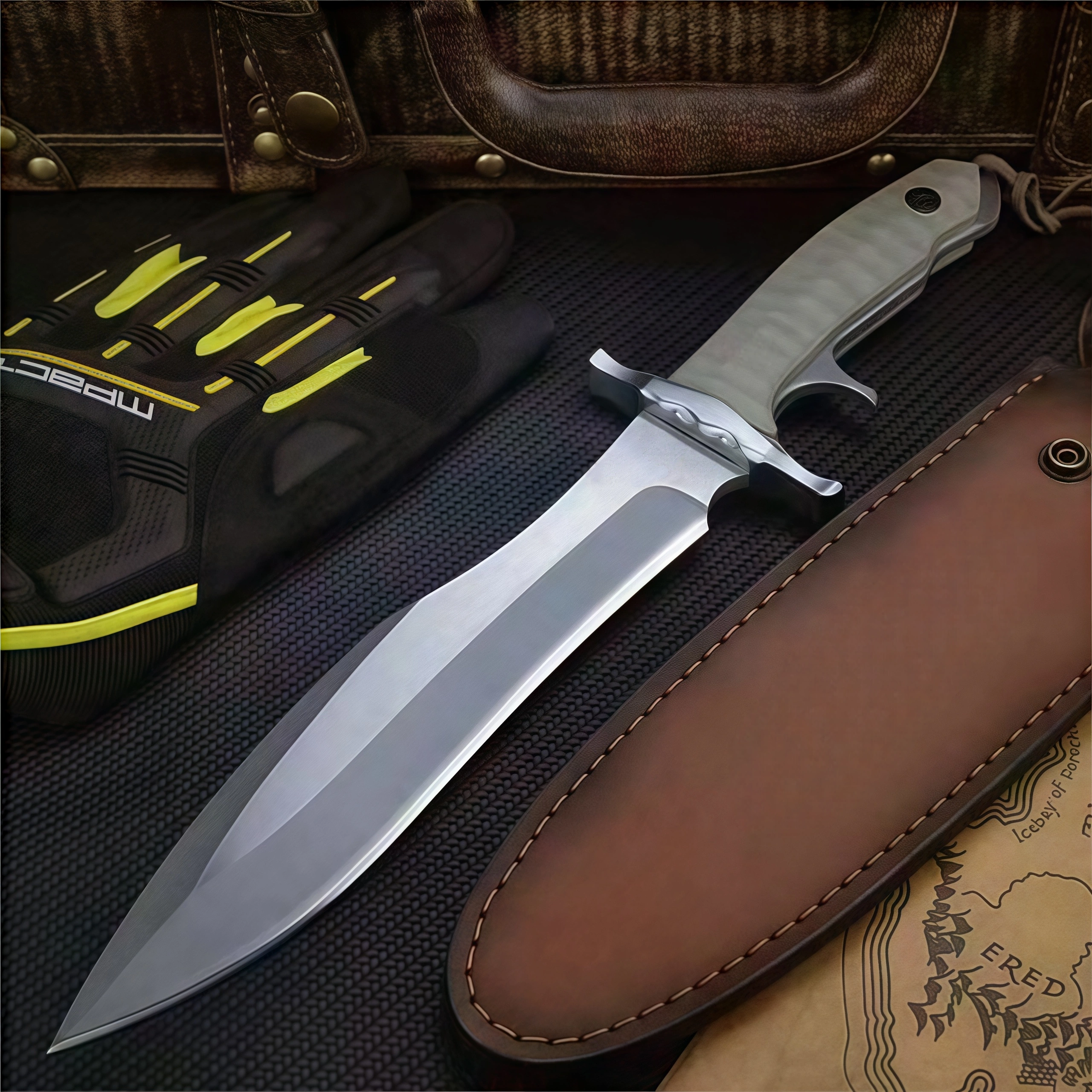 Coltello da sopravvivenza G10 manico Suicide Squad 1 Coltello da sopravvivenza G10 manico Suicide Squad