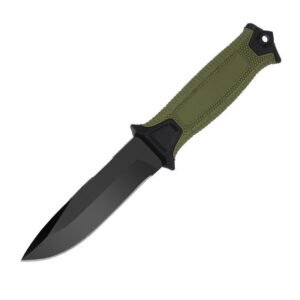 Coltello da caccia alta durezza tattico wilderness coltello da sopravvivenza-verde