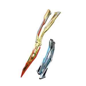 Crossfire game peripheral metal model foldable trainer per coltello butterfly crafts