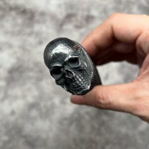 Nero Skull damascato damascato Forged coltello Steel Outdoor Straight coltello Camping Portable