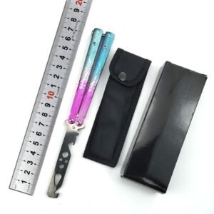 Butterfly practice coltello ice flower unsharpened portable fancy outdoor