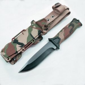 Camouflage alta durezza infantry coltello da caccia outdoor camping coltello collezione responsabile