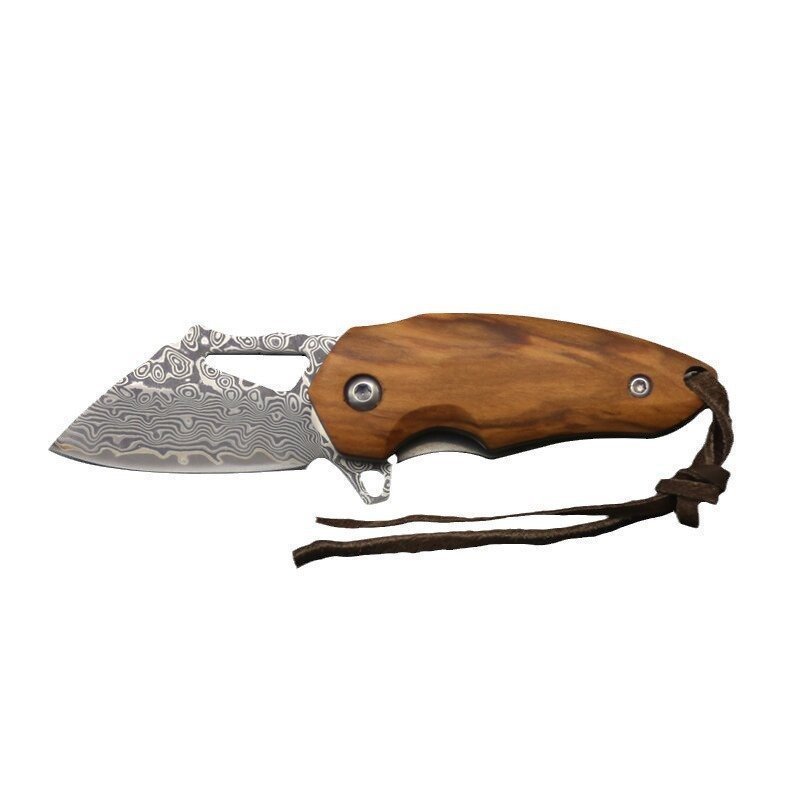 Damascato steel mini sharp coltello tascabile alta durezza outdoor portable with hand-held meat 1 Damascato steel mini sharp coltello tascabile alta durezza outdoor portable with hand-held meat