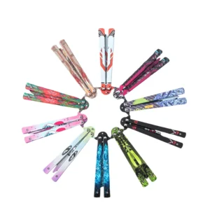 Unsharpened butterfly practice coltello color coltello butterfly outdoor multi-function coltello pieghevole swing