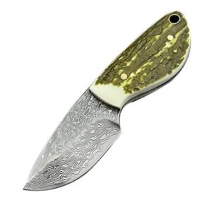 Coltello damascato Outdoor Mini coltello tascabile Forged damascato Steel Pocket Survival