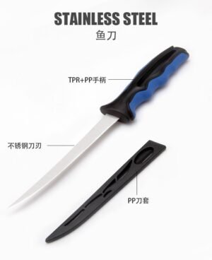 6 pollici outdoor fishing bendable filet coltello