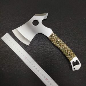 Multifunctional ascia da sopravvivenza bottle opener tied with seven-core camouflage parachute ascia da campeggio