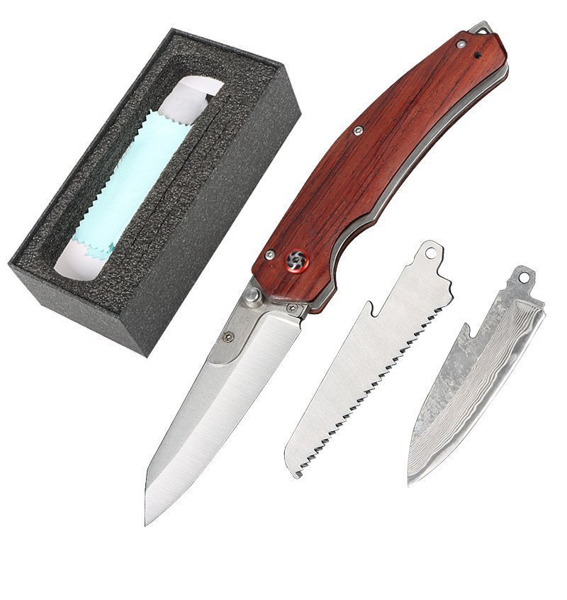 Wilderness survival coltello pieghevole multifunctional detachable damascato coltello pieghevole 1 Wilderness survival coltello pieghevole multifunctional detachable damascato coltello pieghevole