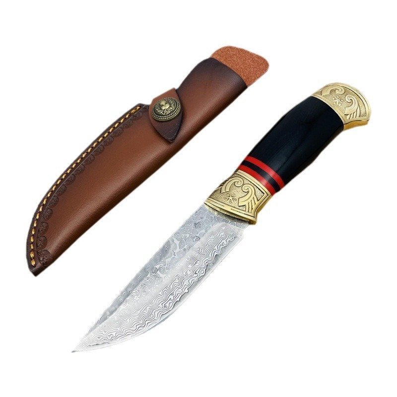 Fenglin damascato steel alta durezza outdoor portable straight coltello wilderness coltello da sopravvivenza 1 Fenglin damascato steel alta durezza outdoor portable straight coltello wilderness coltello da sopravvivenza