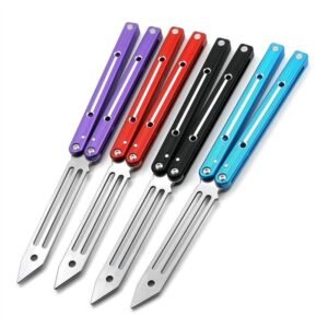 V4 Butterfly 6061 Aluminum Bright Slot Training coltello balisong