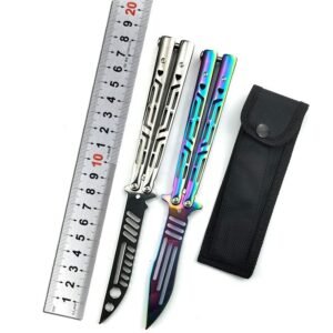 CSGO butterfly practice coltello unsharpened portable pieghevole