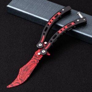 Butterfly practice coltello CSGO pieghevole unsharpened hand-throwing ornamental coltello hand training coltello