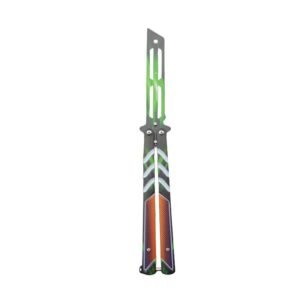 Pieghevole unsharpened butterfly practice coltello outdoor CSgo coltello butterfly