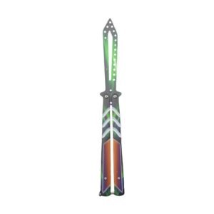 Pieghevole unsharpened butterfly practice coltello outdoor CSgo coltello butterfly