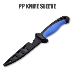 5 pollici acciaio inossidabile back tooth coltello da pesca with scabbard for outdoor fishing
