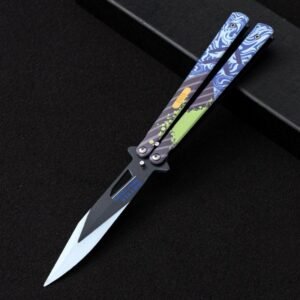 Unsharpened butterfly practice coltello color coltello butterfly outdoor multi-function coltello pieghevole swing
