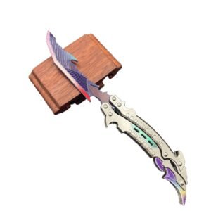 Call of Duty game peripheral lightning flame shadow metal coltello butterfly unsharpened