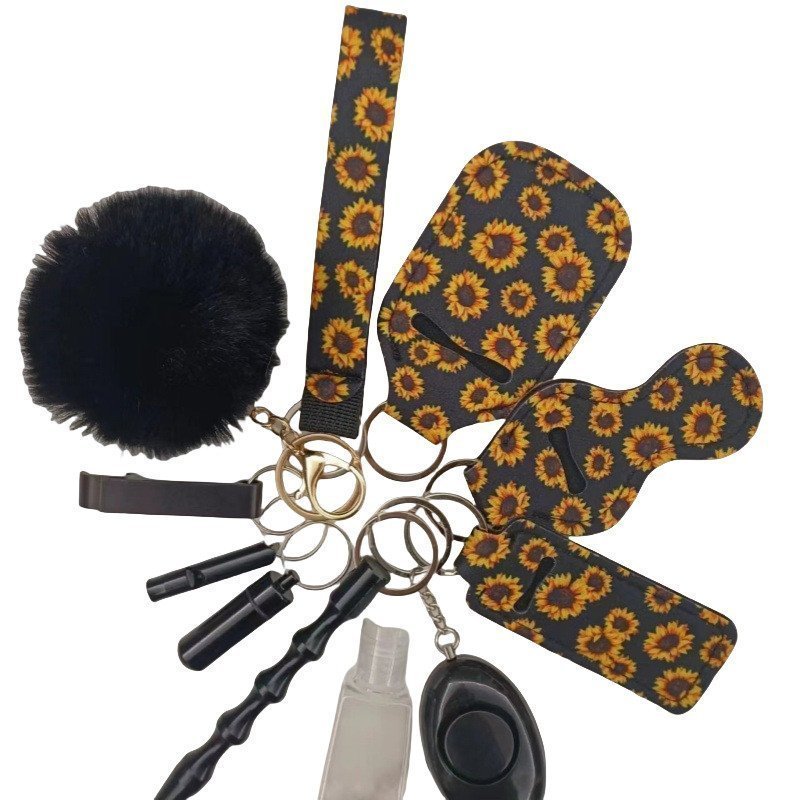 Portachiavi da collezione responsabile 11-Piece Aluminum Anti-Wolf Alarm Daisy 1 Portachiavi da collezione responsabile 11-Piece Aluminum Anti-Wolf Alarm Daisy