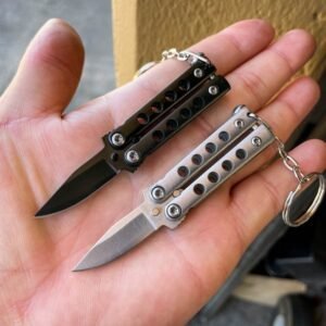 Mini coltello butterfly keychain piccolo balisong