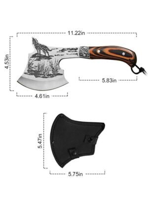MultiPurpose ascia, ascia da sopravvivenza Multi-function Outdoor Camping tattico Wolf-head ascia Hunting Tools Portable Tomahawk